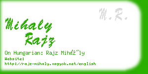 mihaly rajz business card